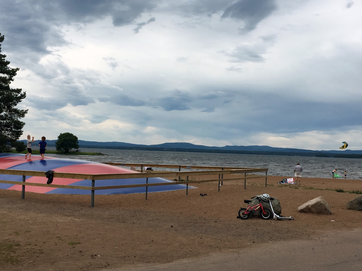 Orsa camping sjöbad och strand