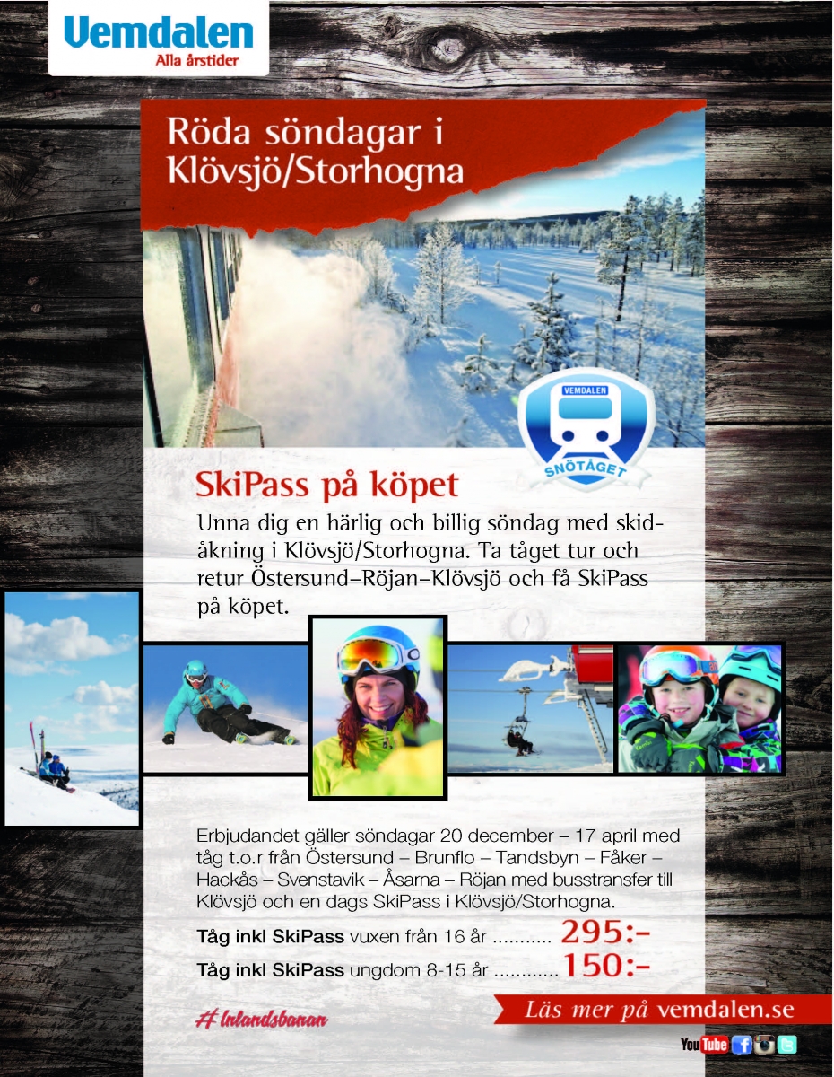 Snötåget Röda söndagar