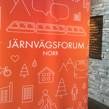skylt Järnvägsforum norr