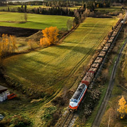 timmertransport Inlandsbanan Inlandståg