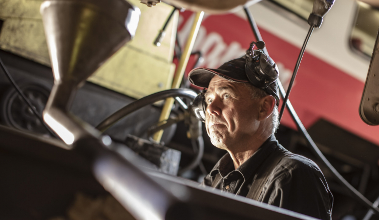 Inlandstågs verkstad i Lokstallet